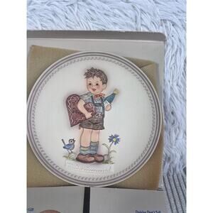 Vintage Goebel Hummel Valentine Joy 1987 Plate Hum 737 W Germany Box Collectors